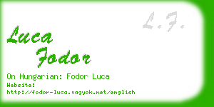 luca fodor business card